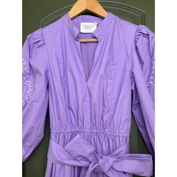 Elegant Lavender Midi Dress - Picture 3 of 13